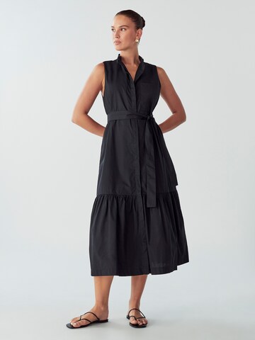 Willa Shirt dress 'Annette' in Black: front