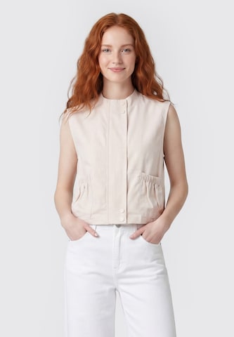 MYMO - Chaleco en beige: frente