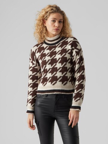 Pull-over VERO MODA en beige : devant