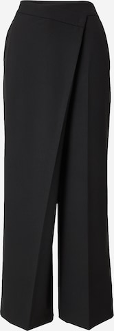 juoda Karl Lagerfeld Plačios klešnės Kelnės su kantu: priekis