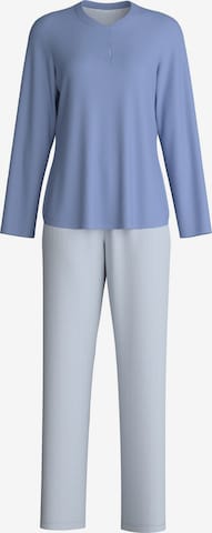 CALIDA Pyjama 'Midnight Stripes' in Blau: Vorderseite
