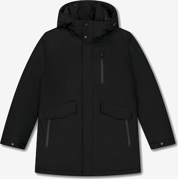 Le Temps Des Cerises Winterparka 'ORVA' in Zwart: voorkant