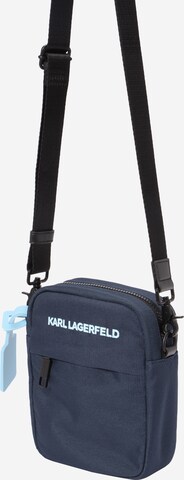 Karl Lagerfeld - Mala de ombro em azul