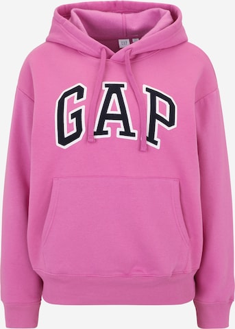Sweat-shirt 'Heritage' Gap Petite en violet : devant