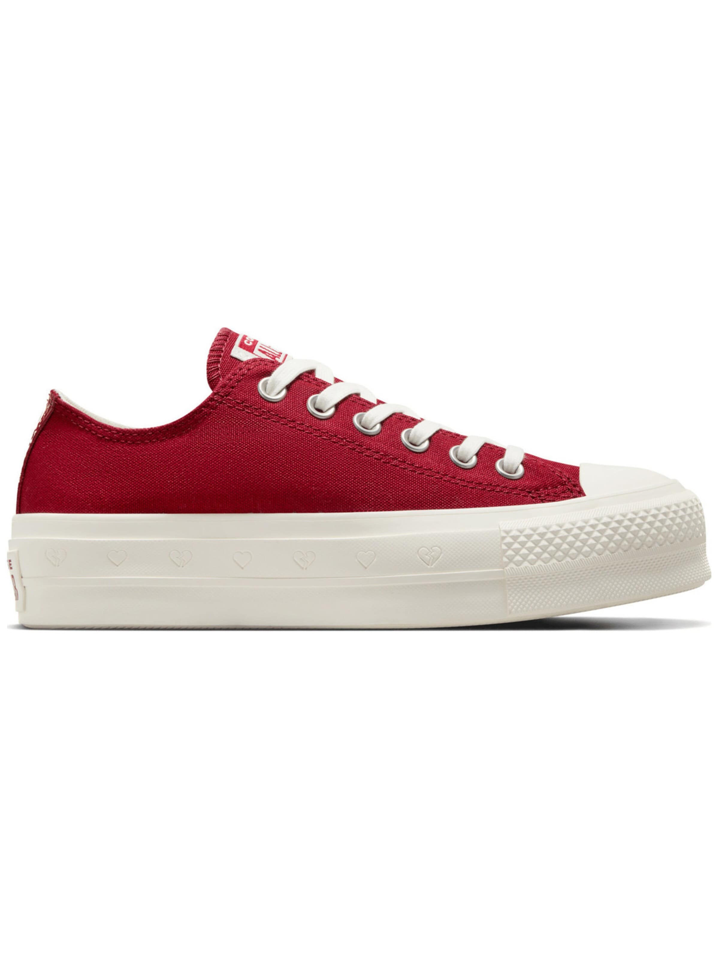 Sneaker bassa 'Converse Chuck Taylor As Lift' di CONVERSE in rosso: frontale