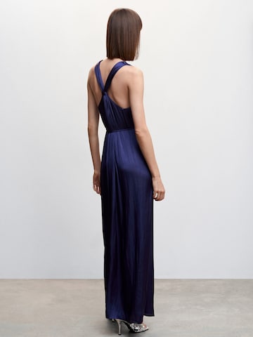 MANGO Jumpsuit 'TWISTER' in Blau