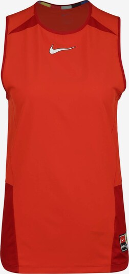 NIKE Haut de sport en rouge / rouge foncé / blanc, Vue avec produit