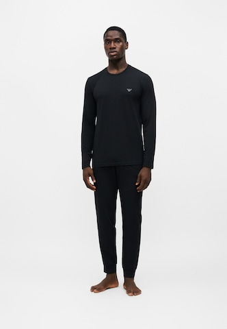 Emporio Armani Pyjama in Schwarz: Vorderseite