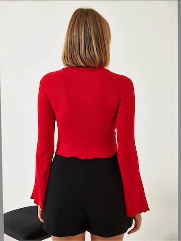 T-shirt Bianco Lucci en rouge