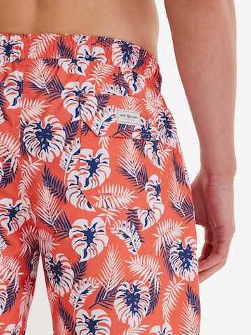 WESTMARK LONDON Badeshorts 'Botanic' in Orange