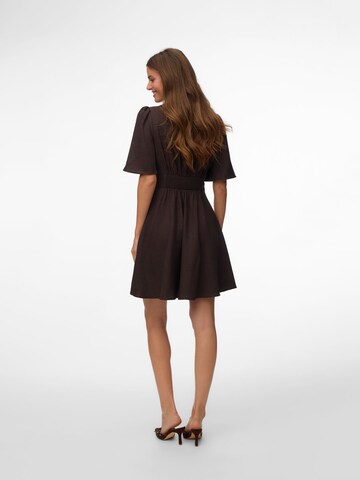 VERO MODA Shirt dress 'VMMelaney' in Brown