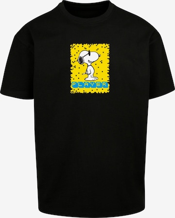 T-Shirt 'Peanuts - Player' Merchcode en noir : devant