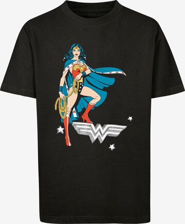 F4NT4STIC Shirt 'DC Comics Wonder Woman Standing' in Black: front