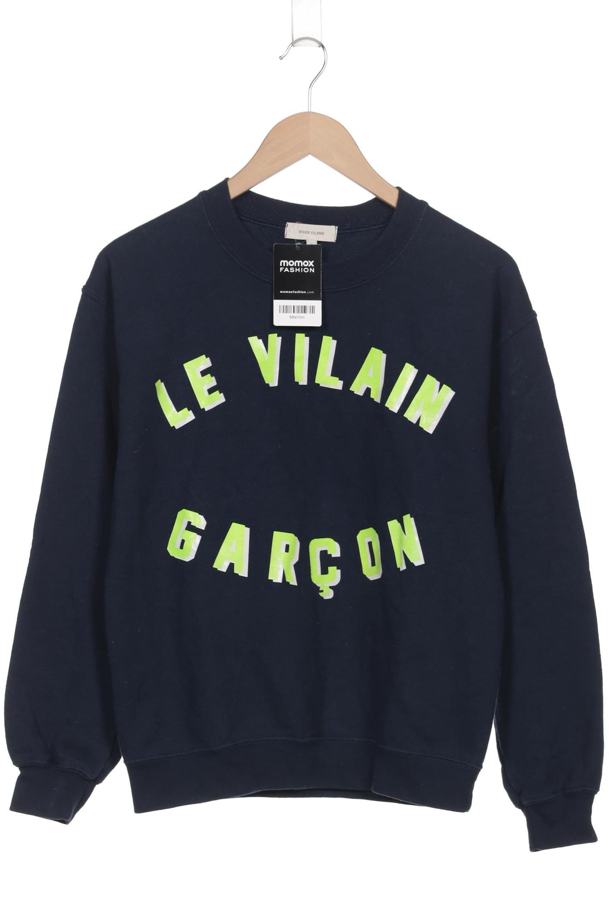 River Island Sweatshirt & Zip-Up Hoodie in S in Blue: front