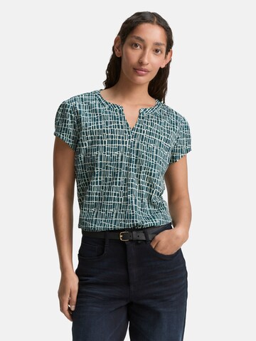 T-shirt TOM TAILOR en vert : devant
