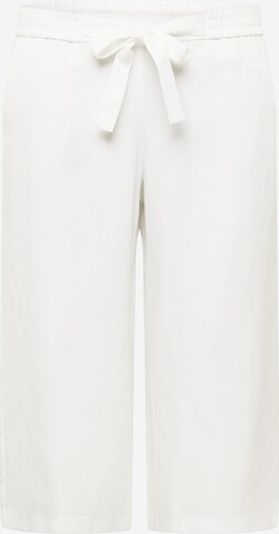 SAMOON Regular Trousers in White: front