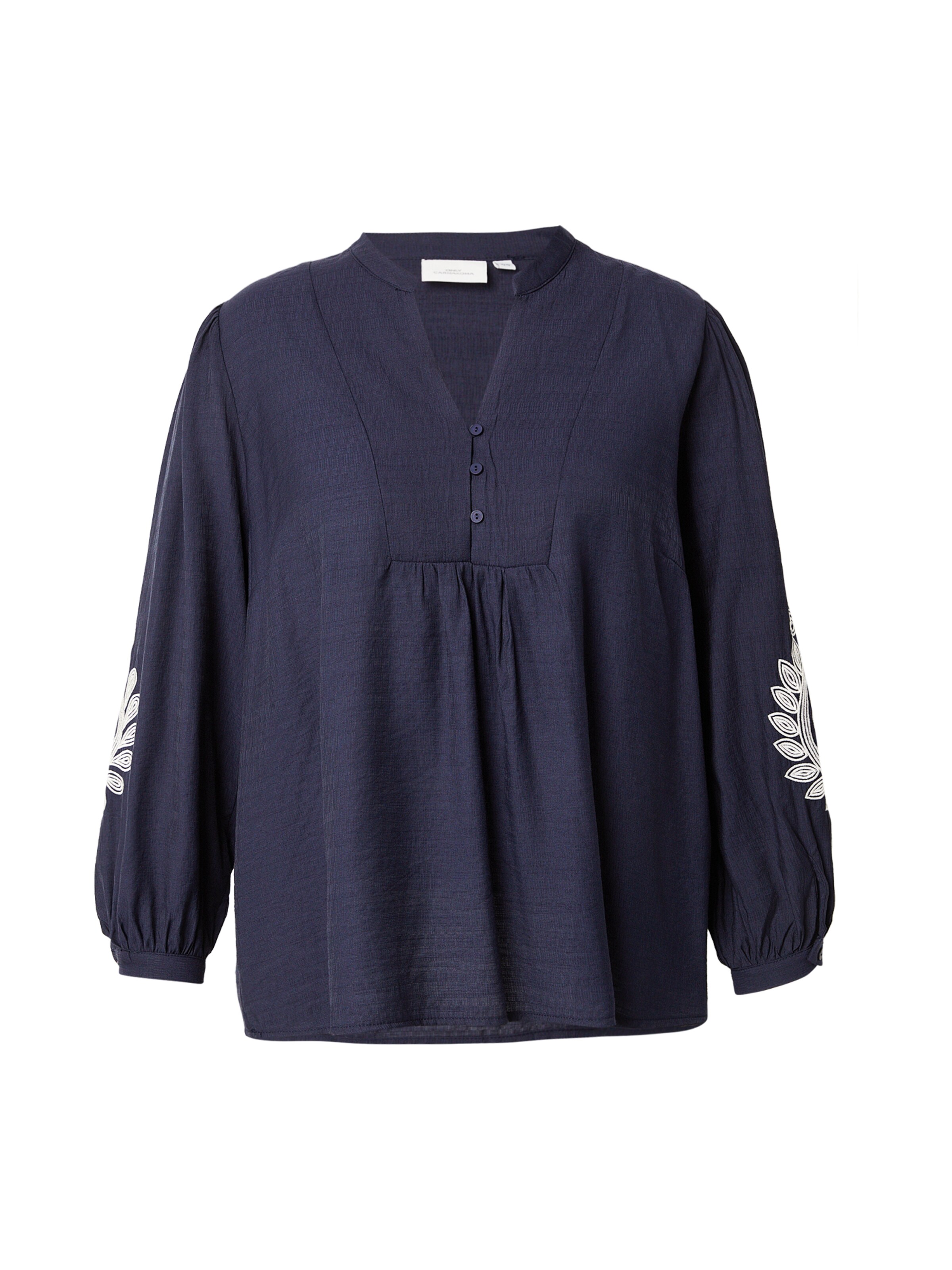 ONLY Carmakoma Blūze 'CARKANA', krāsa - tumši zils / balts, Preces skats