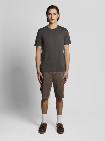 T-Shirt 'Fine Slub' Lyle & Scott en marron