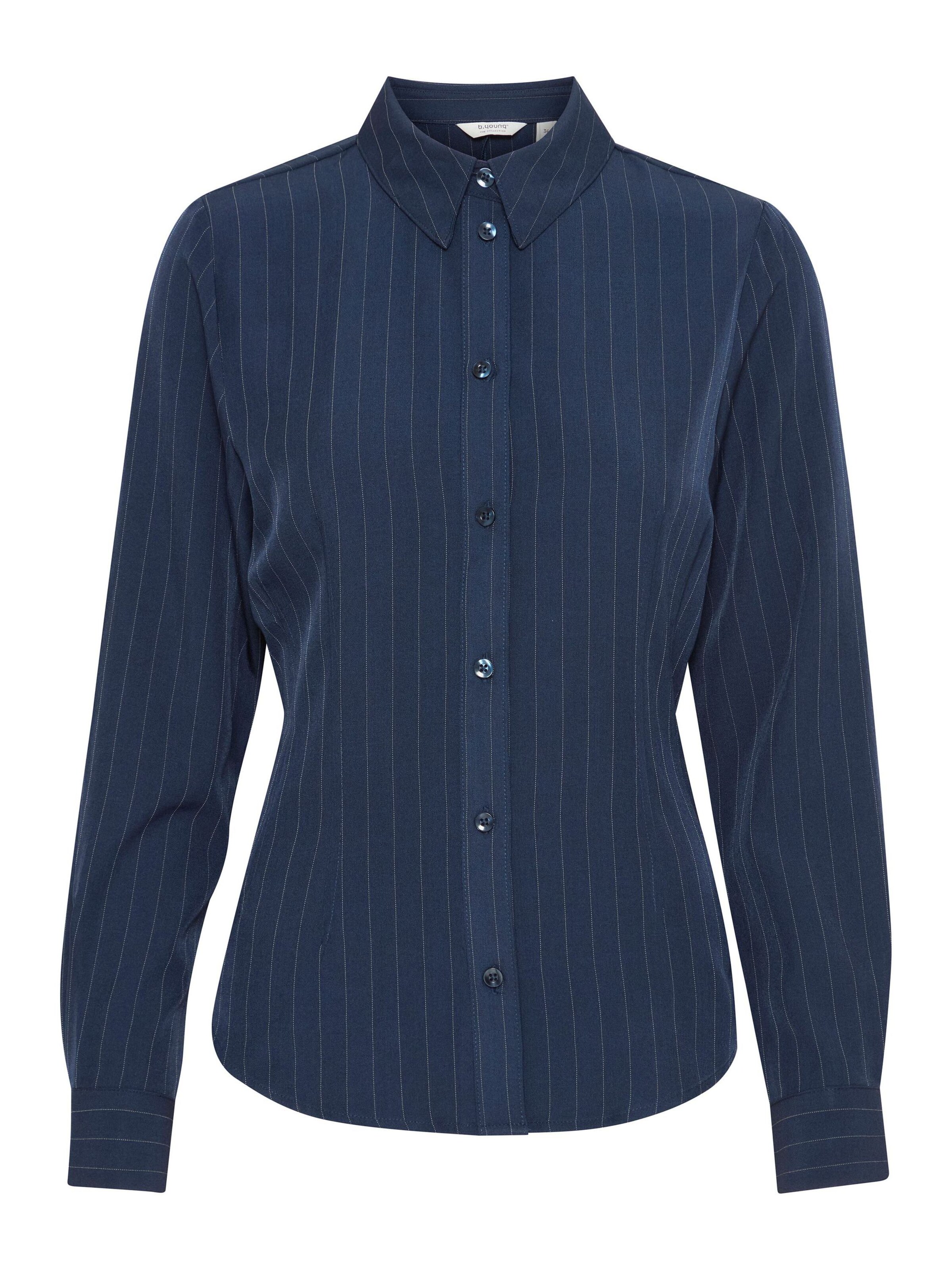 b.young Bluse 'BYMMMidde' in Blau: Vorderseite