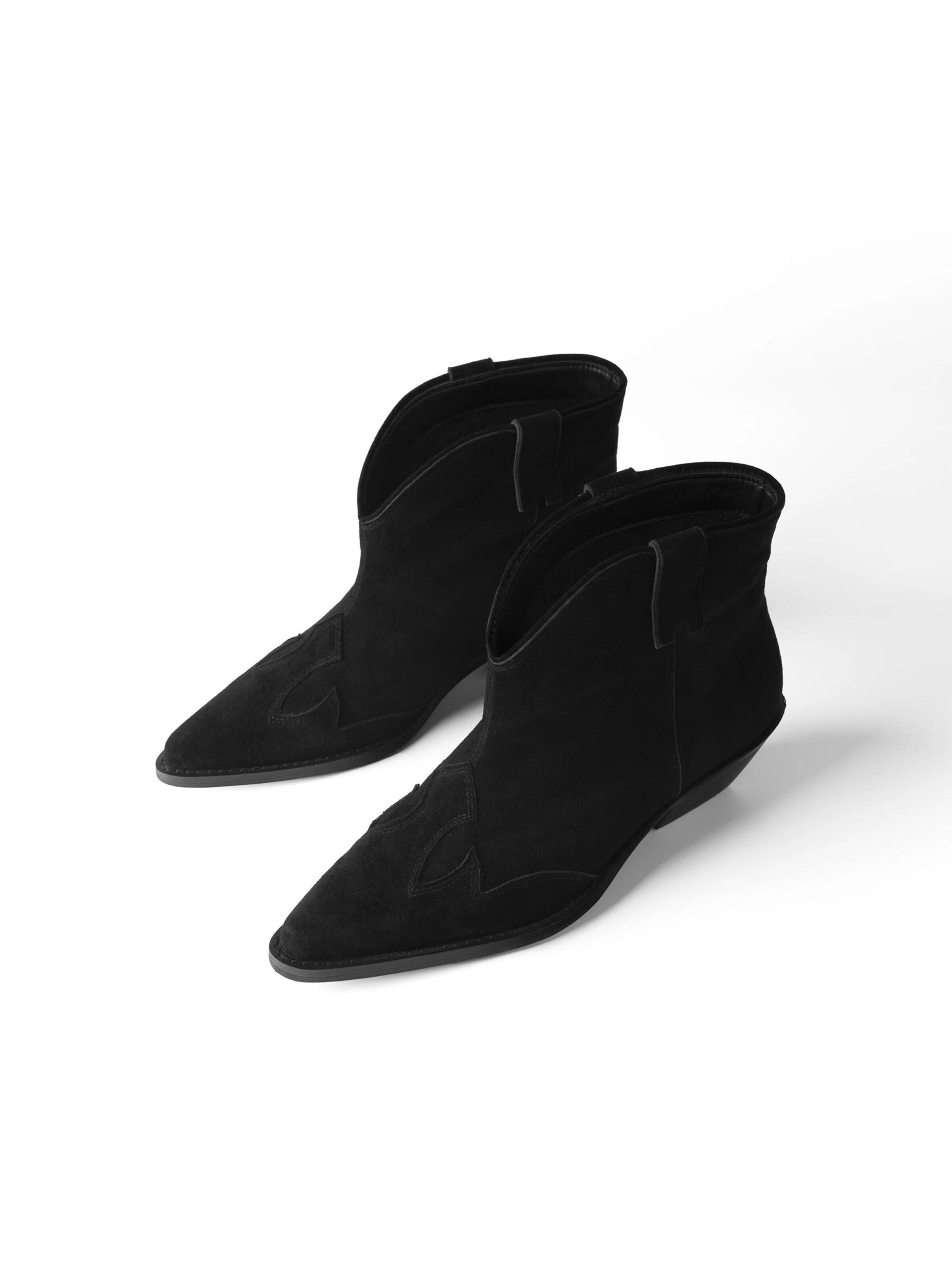 L37 HANDMADE SHOES Bokabakancsok 'MAKE YOUR OWN RULES' - fekete
