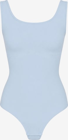 Body modellante 'Tank Sculpting Bodysuit with String' di cfab in blu: frontale