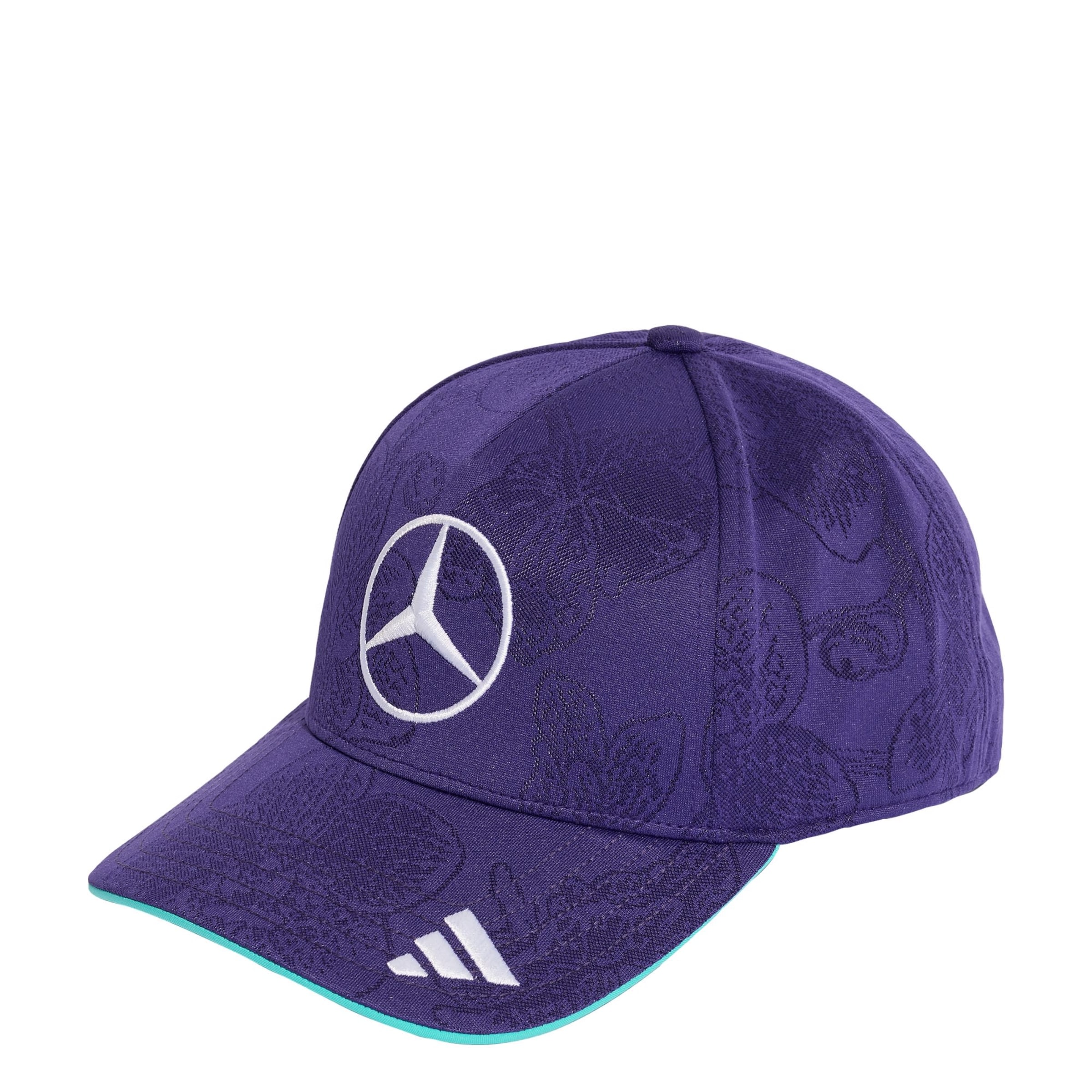 Cappello da baseball sportivo 'Mercedes - AMG Petronas Formula 1 Team Vanda Bloom' in 60-61 ADIDAS PERFORMANCE di colore turchese / lilla / lilla scuro / bianco, Visualizzazione prodotti