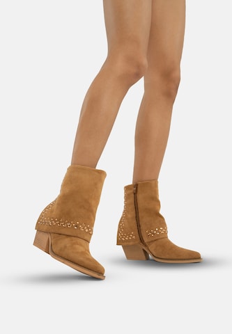 Salinyang Ankelstøvler i beige