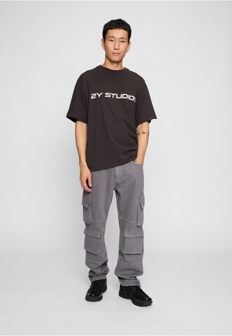 regular Pantaloni cargo 'Kiran' di 2Y Premium in grigio