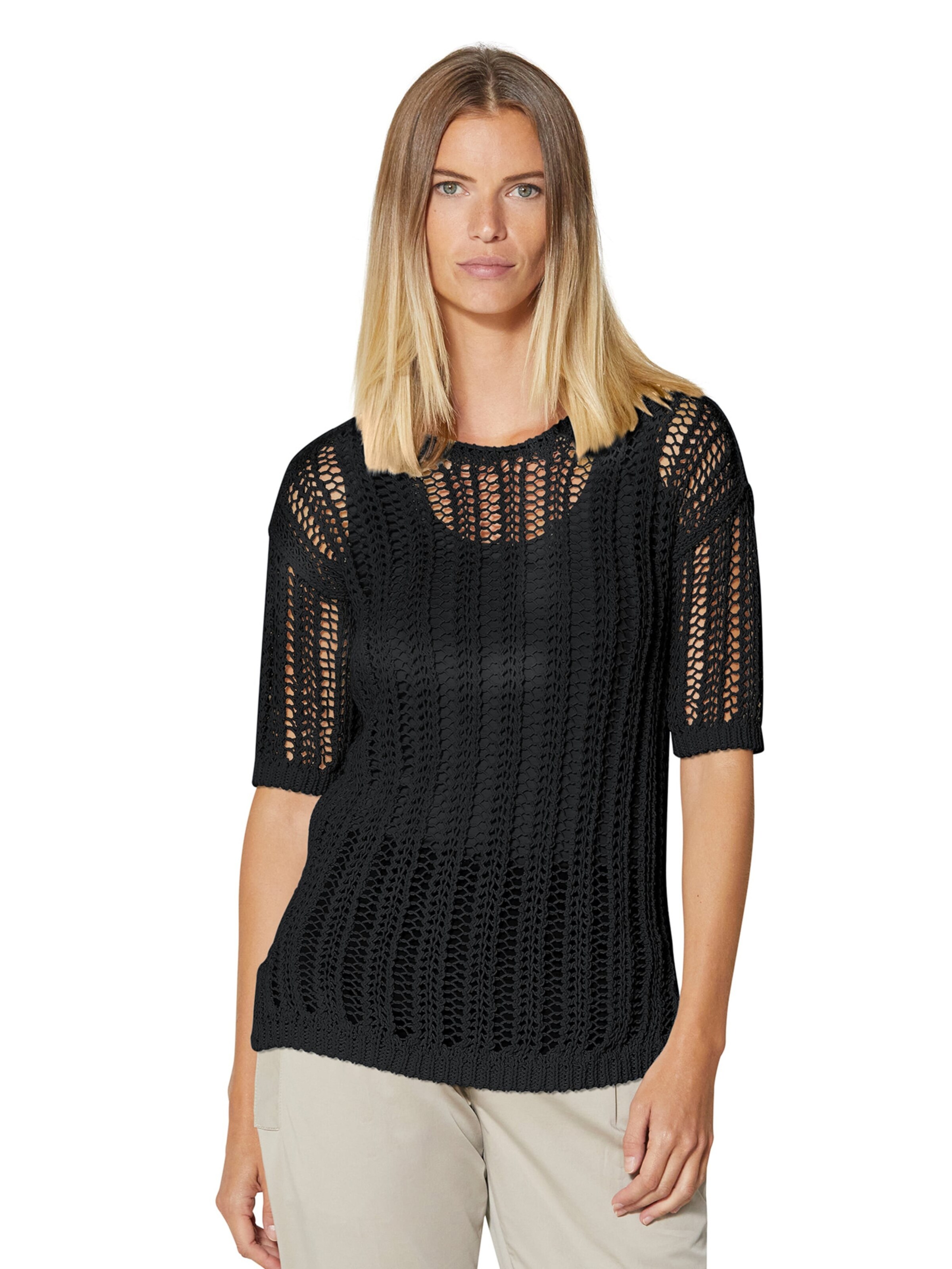 Pull-over MADELEINE en noir : devant