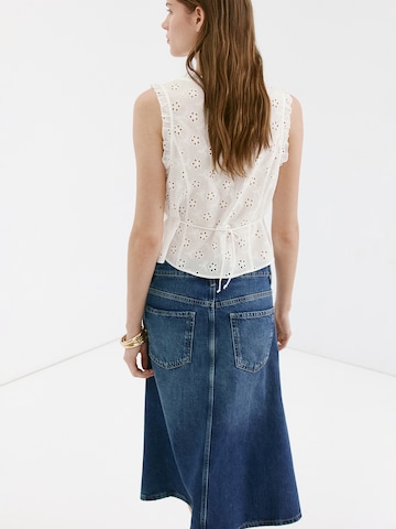 MANGO Bluza 'BROTUS' | bela barva