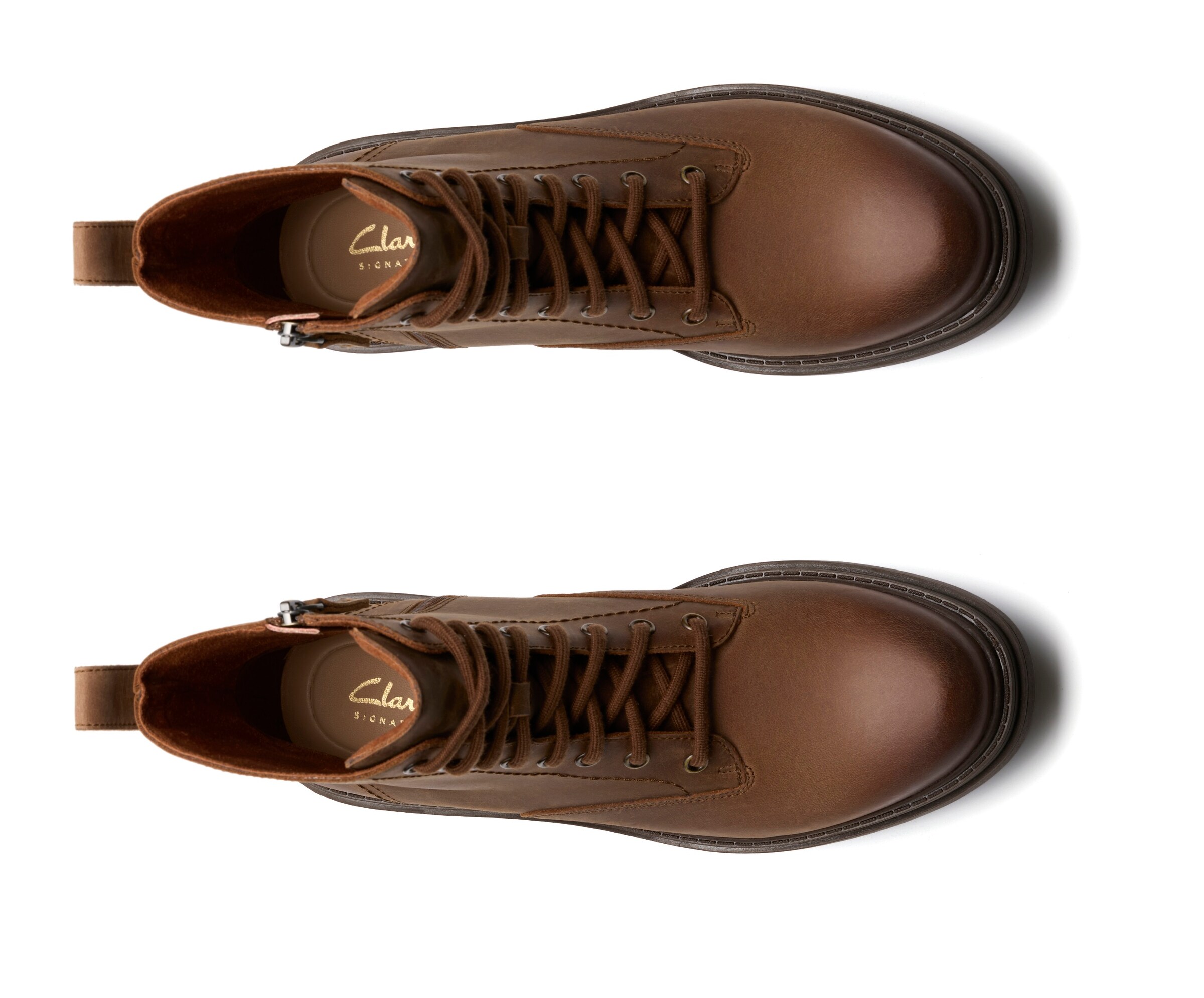CLARKS Schnürstiefelette 'Orinoco3' in Braun