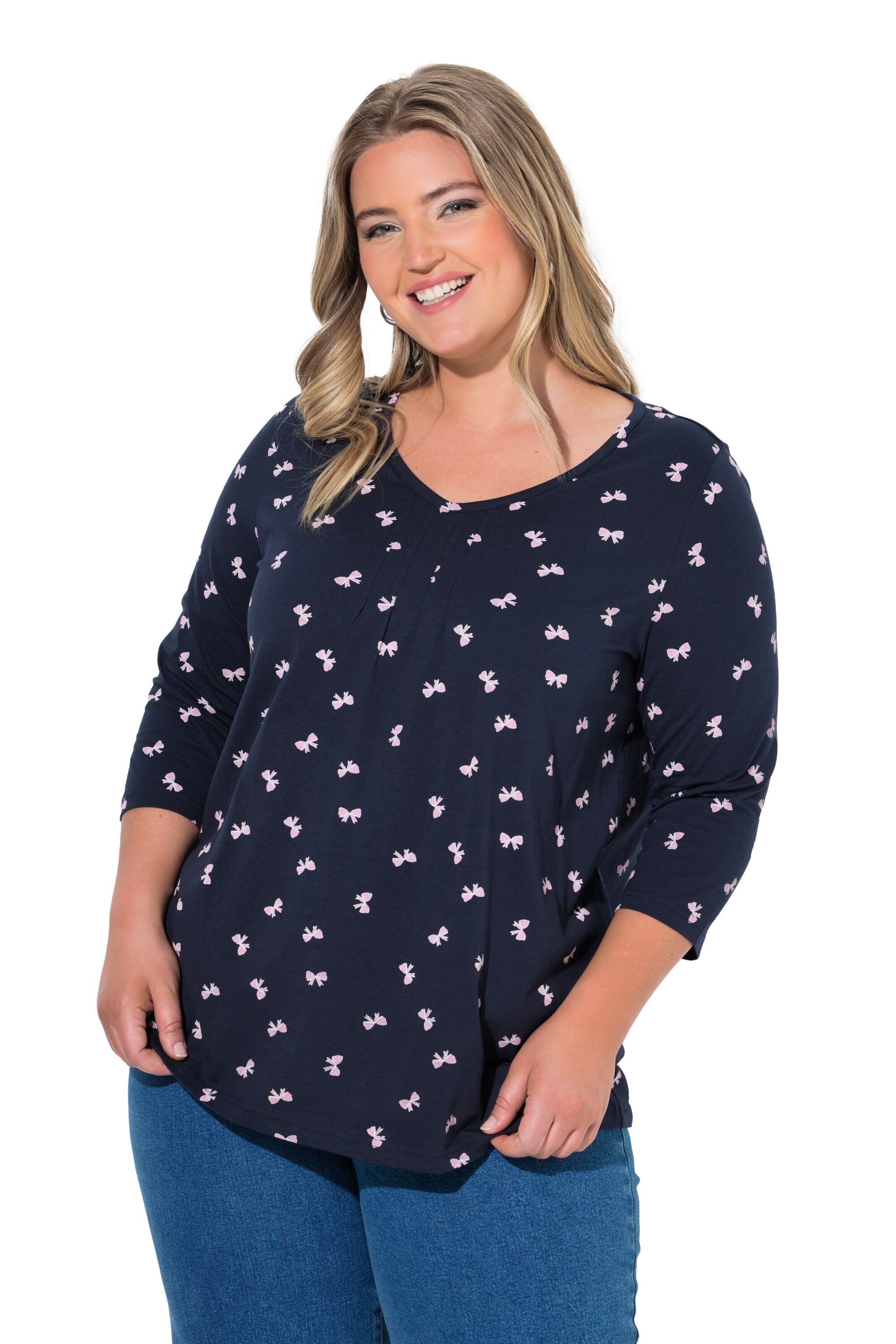 Ulla Popken Shirt in Blau: Vorderseite