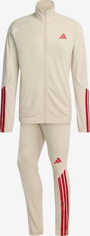 ADIDAS SPORTSWEAR Træningsdragt '3S STADIUM' i beige: forside
