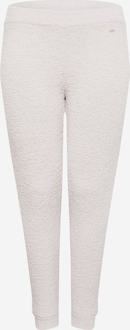 River Island Plus Tapered Trousers in White: front