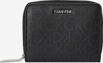 Calvin Klein Portemonnee in Zwart: voorkant