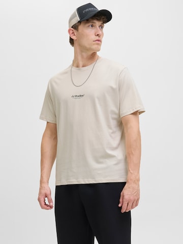 JACK & JONES Póló 'JJESOHO' - bézs: elől