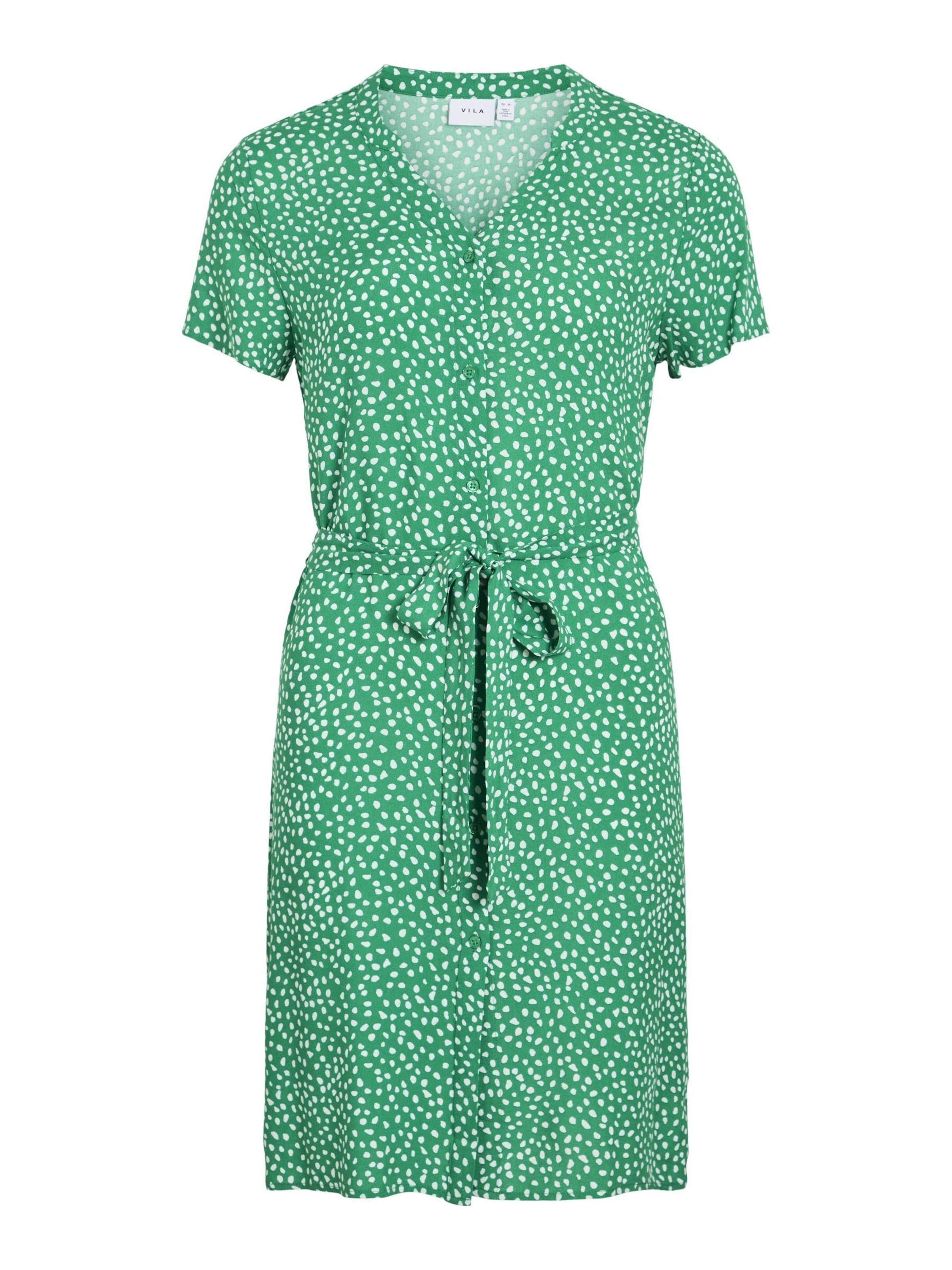 VILA Dress in Green: front