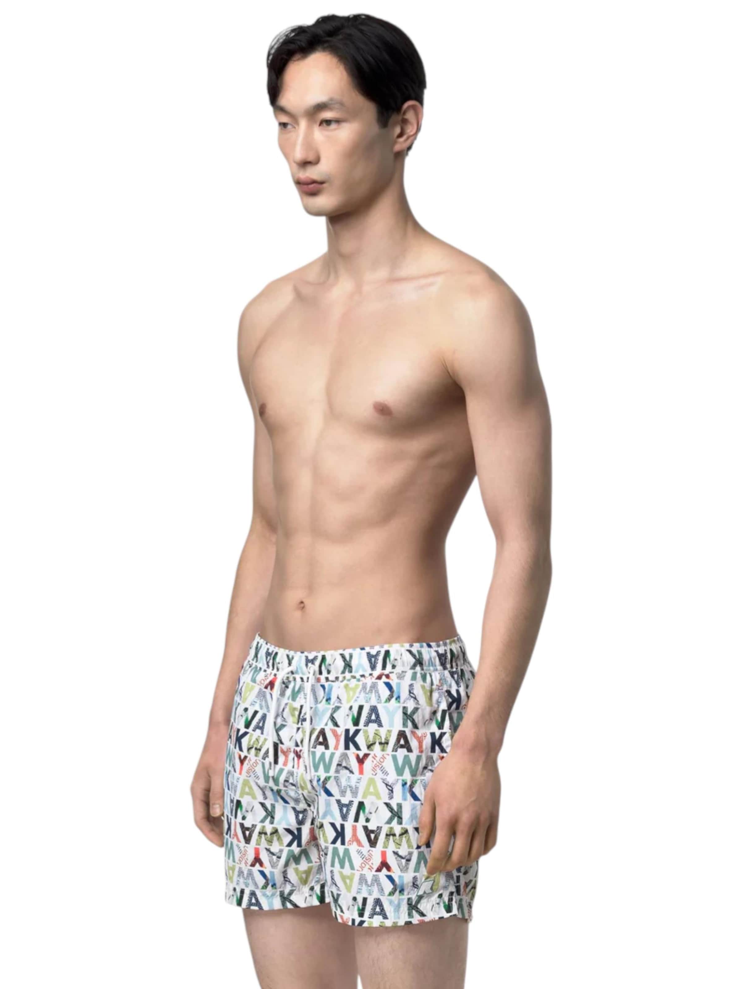 Shorts de bain K-Way en mélange de couleurs