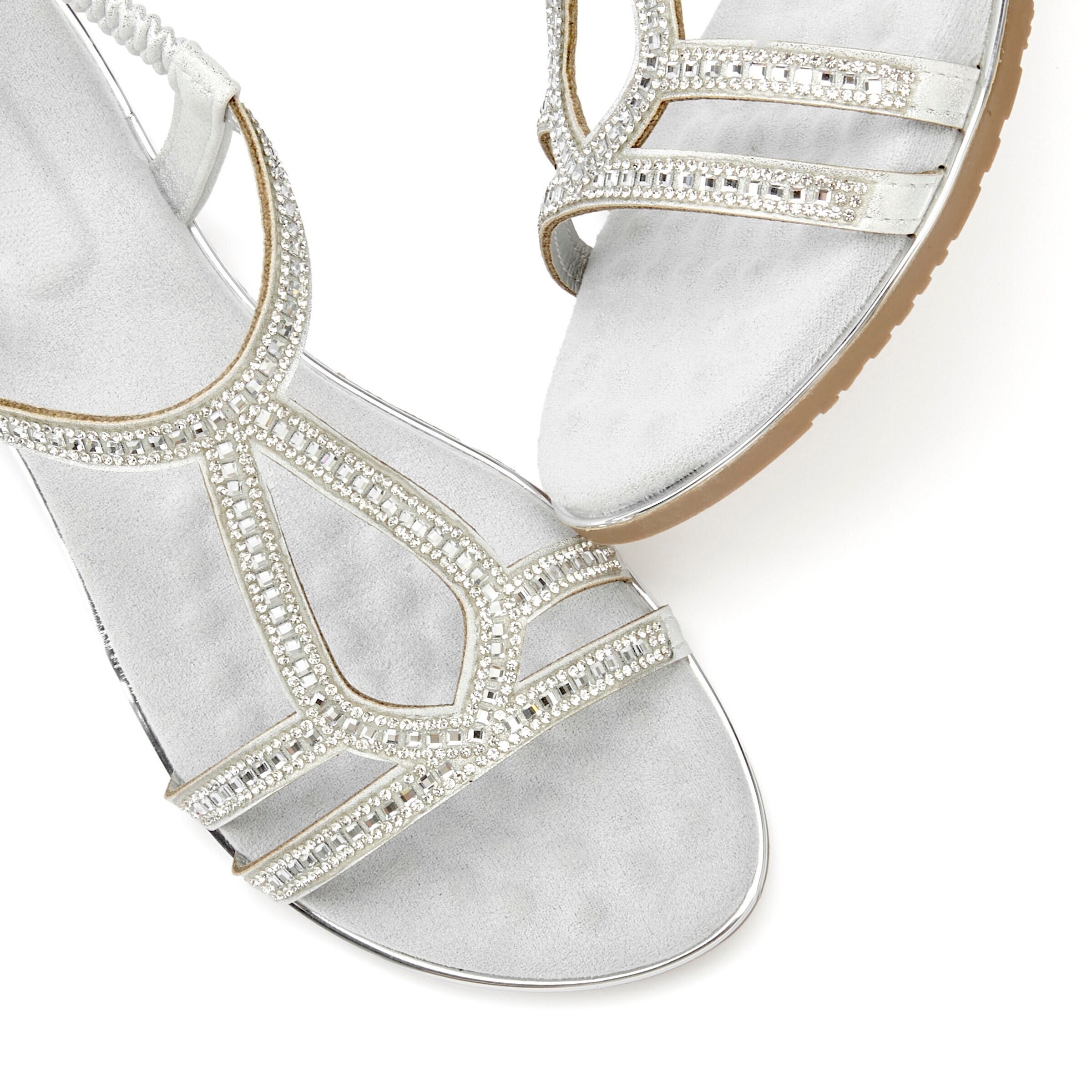 VIVANCESandale s remenčićima - srebro boja