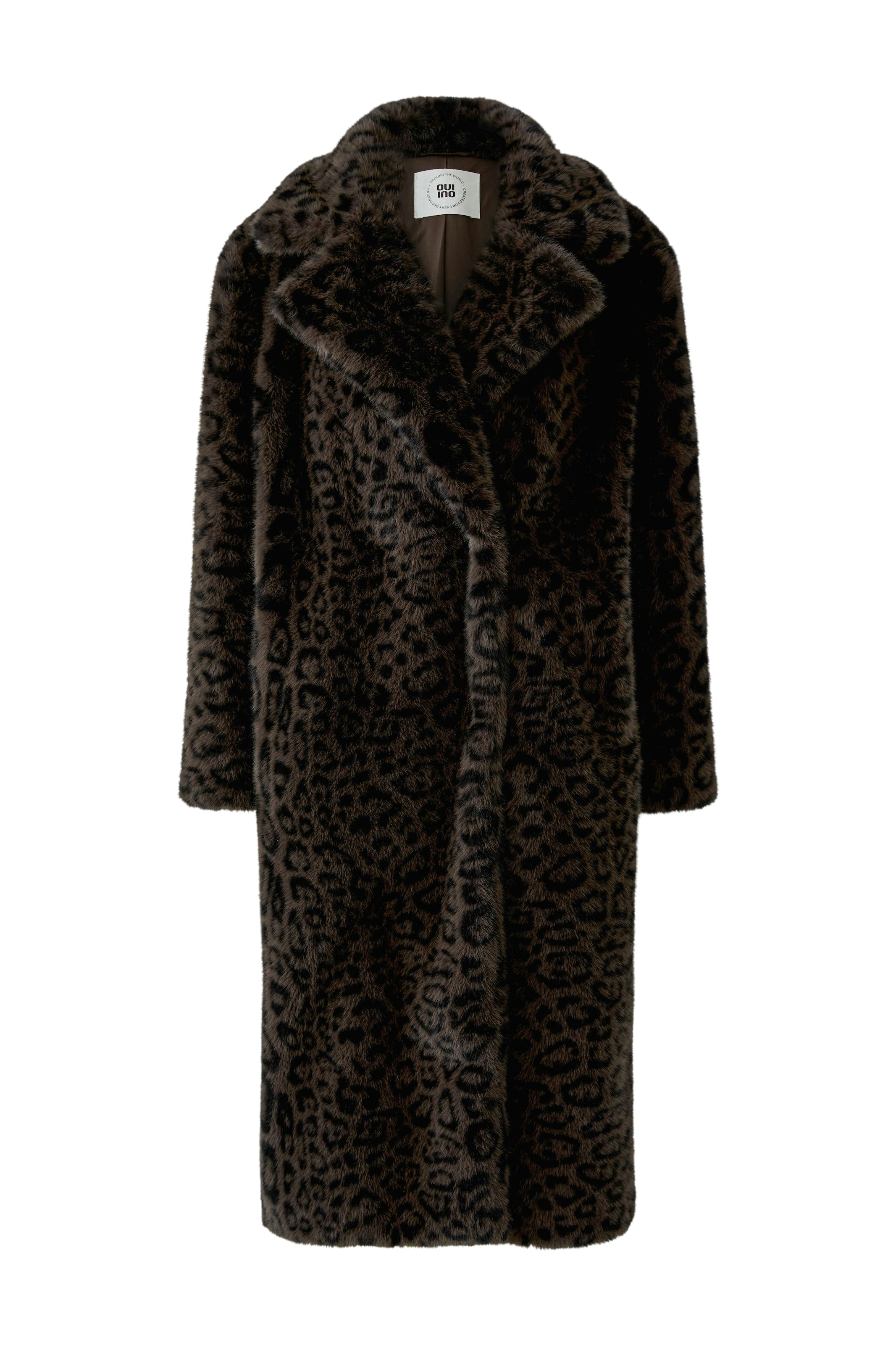 OUI Wintermantel in Bruin: voorkant