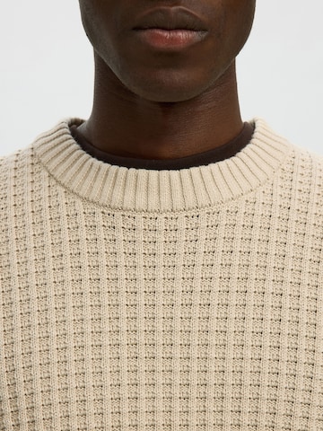 SELECTED - Jersey 'SLHTOM' en beige