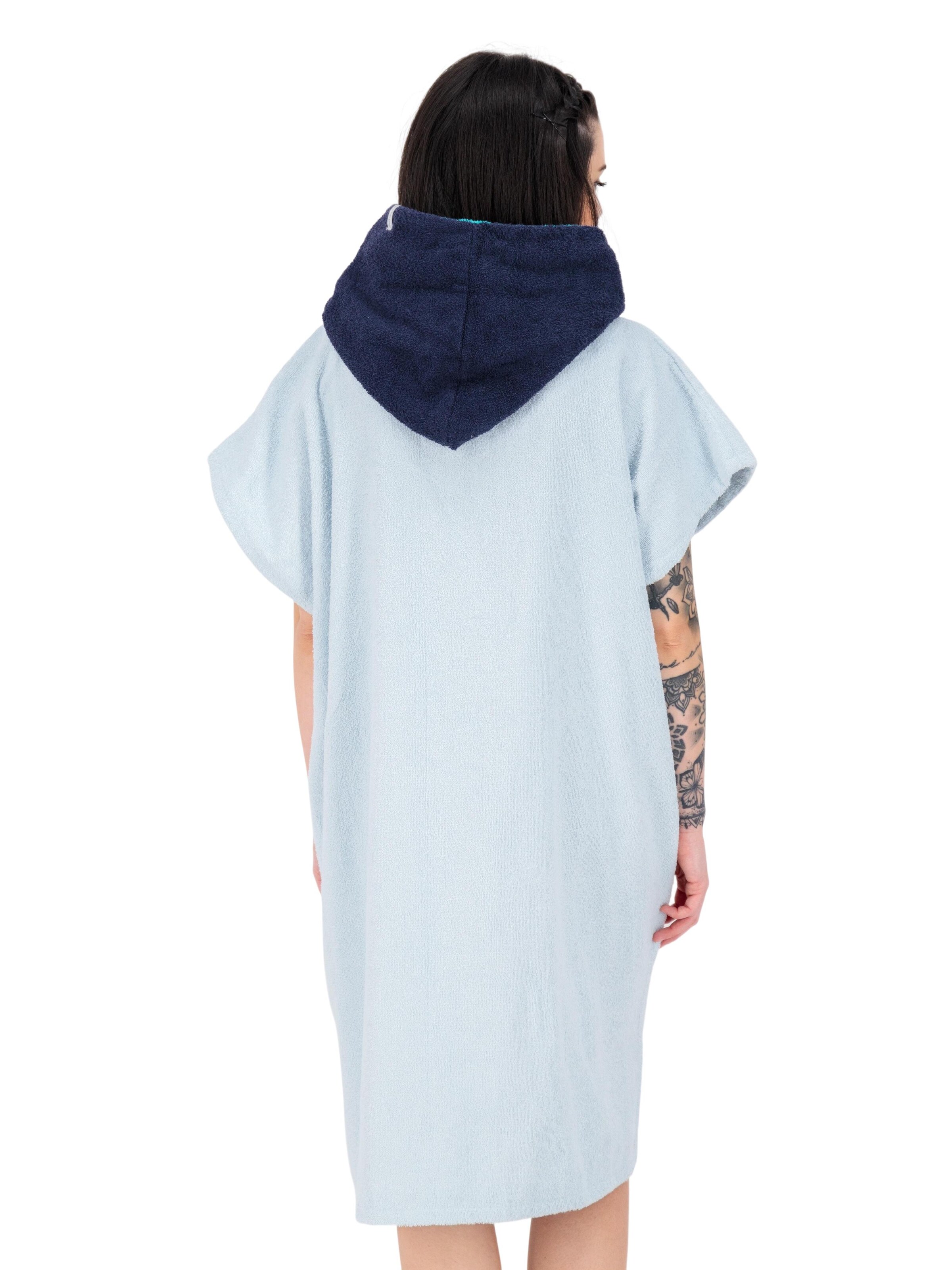 deproc Long Bathrobe 'PARLEE BEACH' in Blue