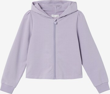 Veste de survêtement 'Dakeline' NAME IT en violet : devant