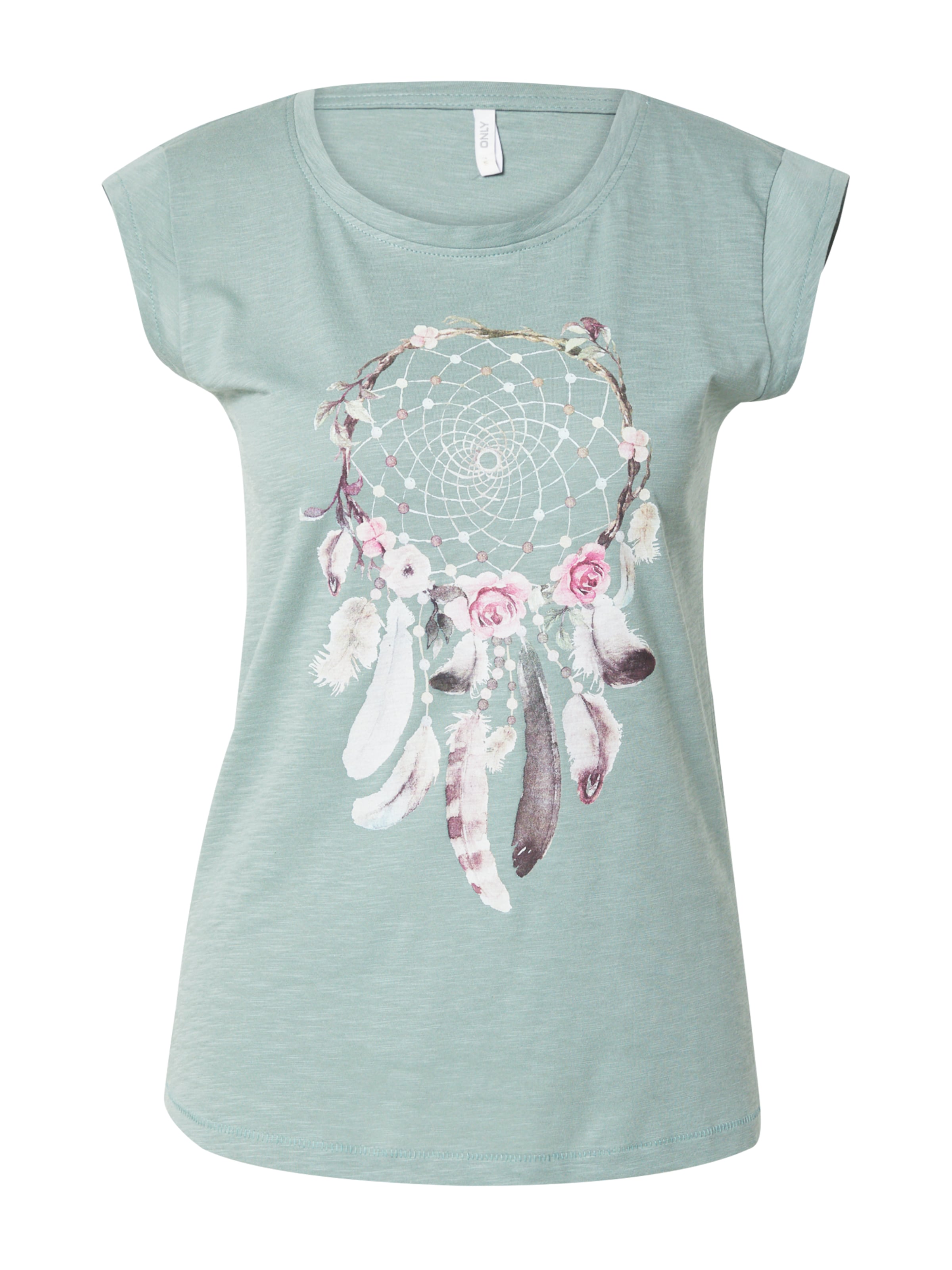 ONLY Shirt 'Bone' in Grün: Vorderseite