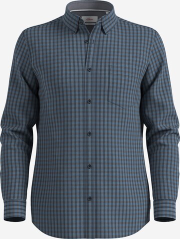 Coupe regular Chemise s.Oliver en bleu : devant