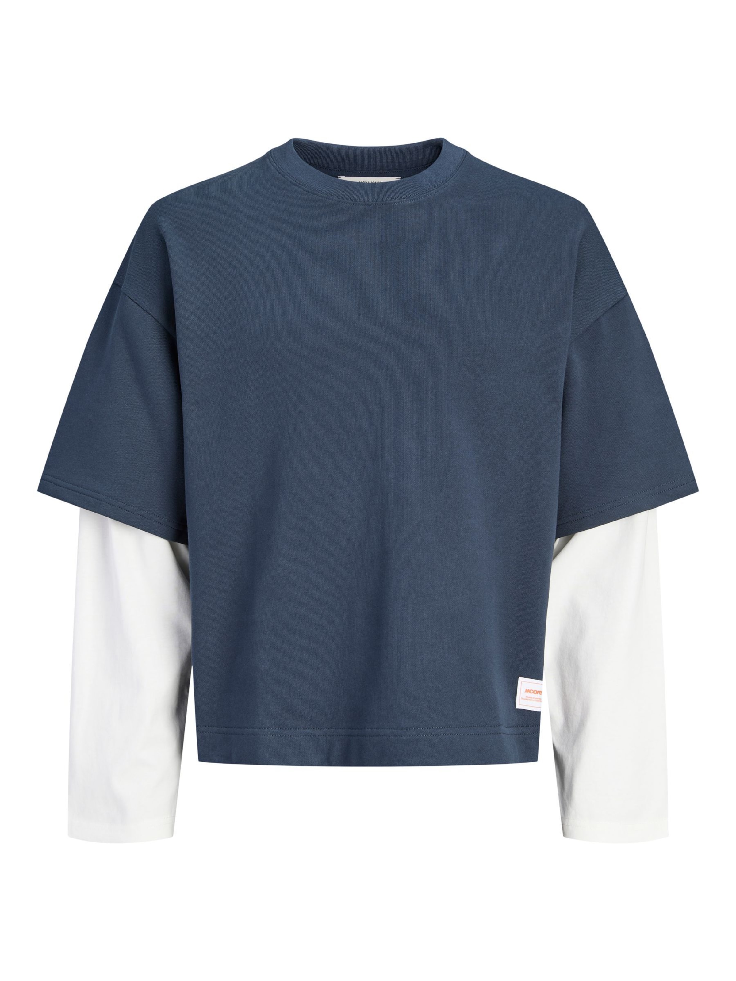 Jack & Jones Junior Sweatshirt 'JCOECHO' in Blau: Vorderseite