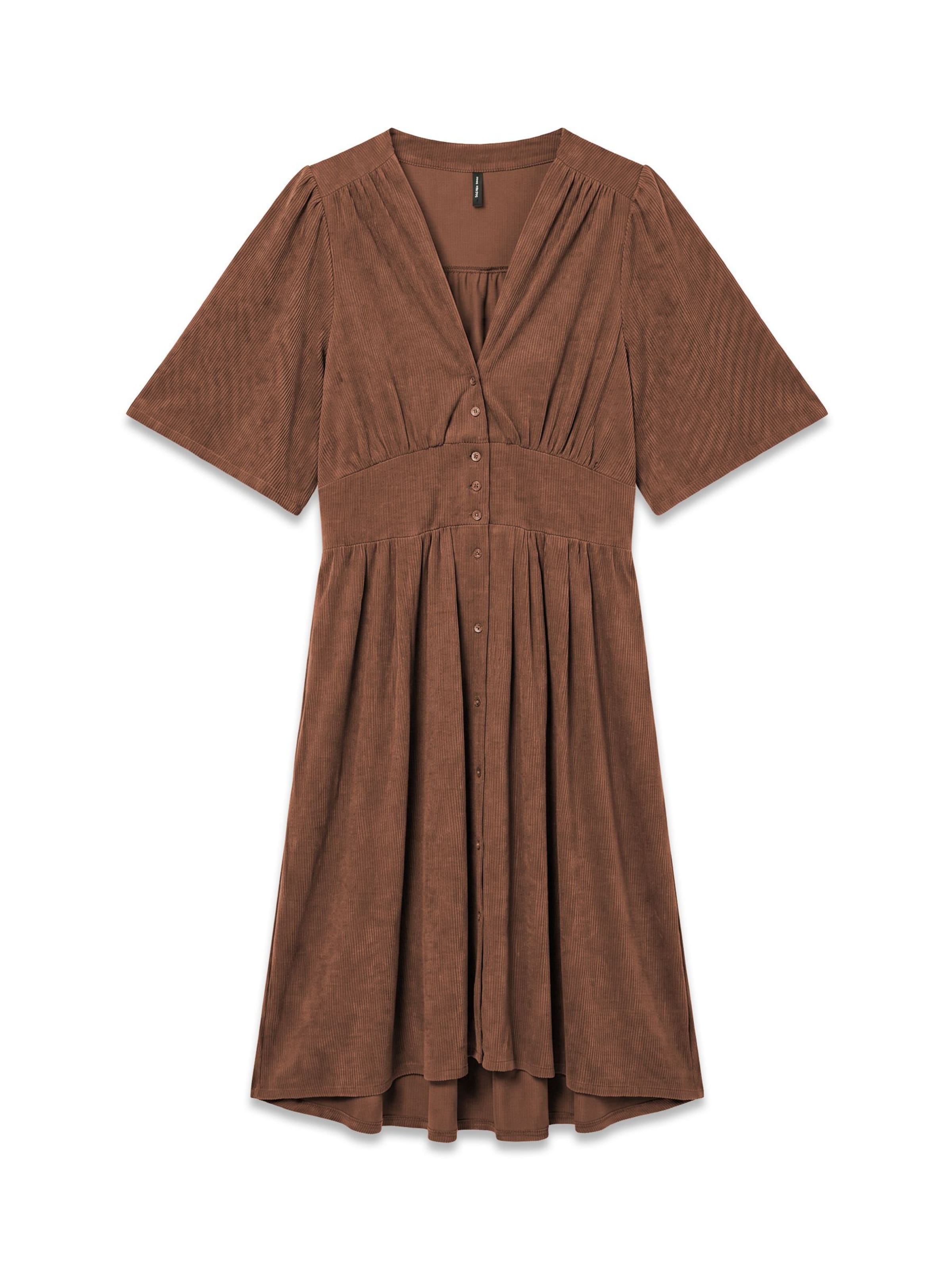 VERO MODA - Vestido 'VILJA' en marrón: frente