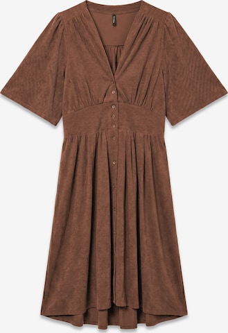 VERO MODA - Vestido 'VILJA' en marrón: frente
