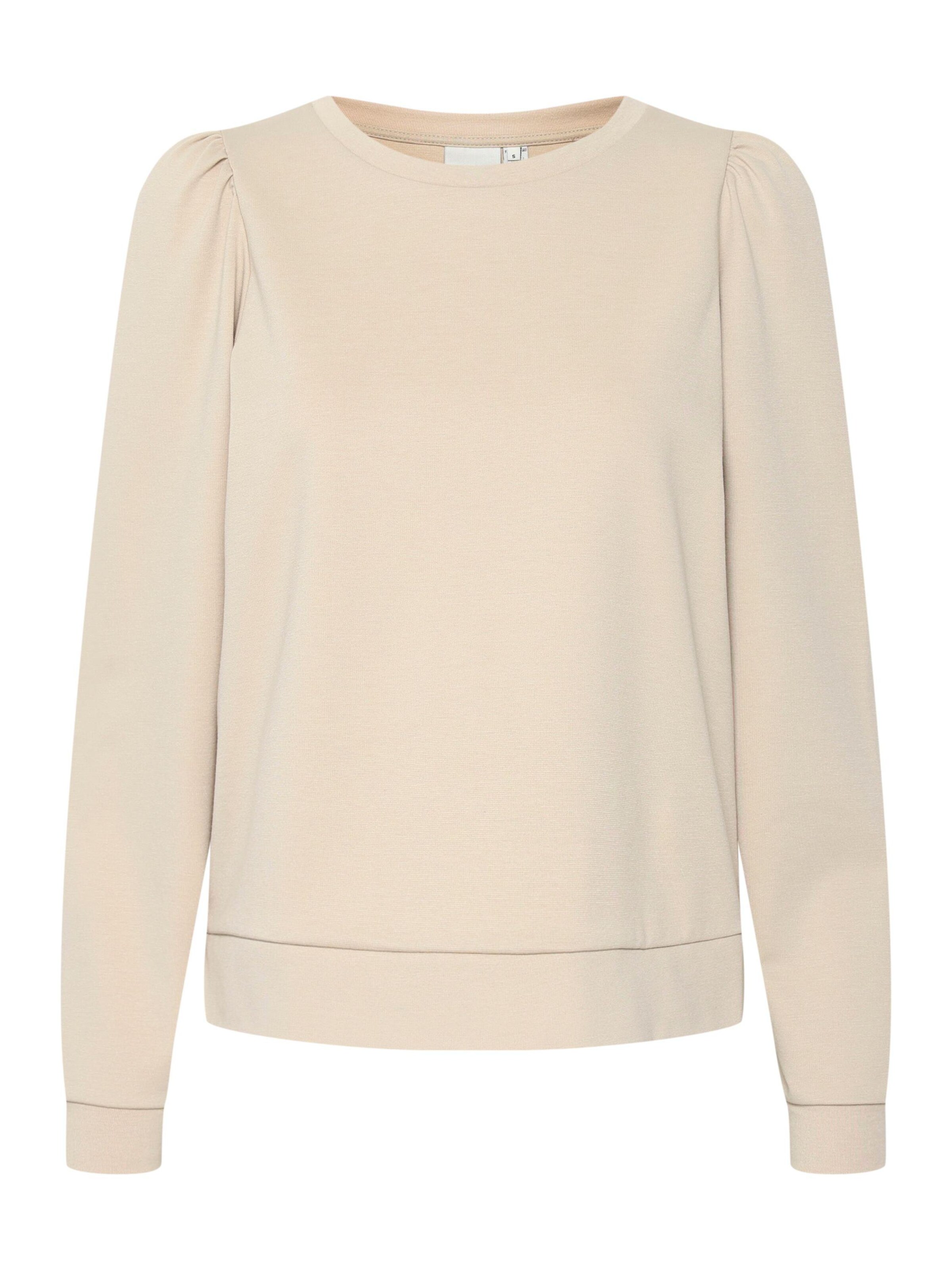 Sweat-shirt 'IHKate' ICHI en beige : devant