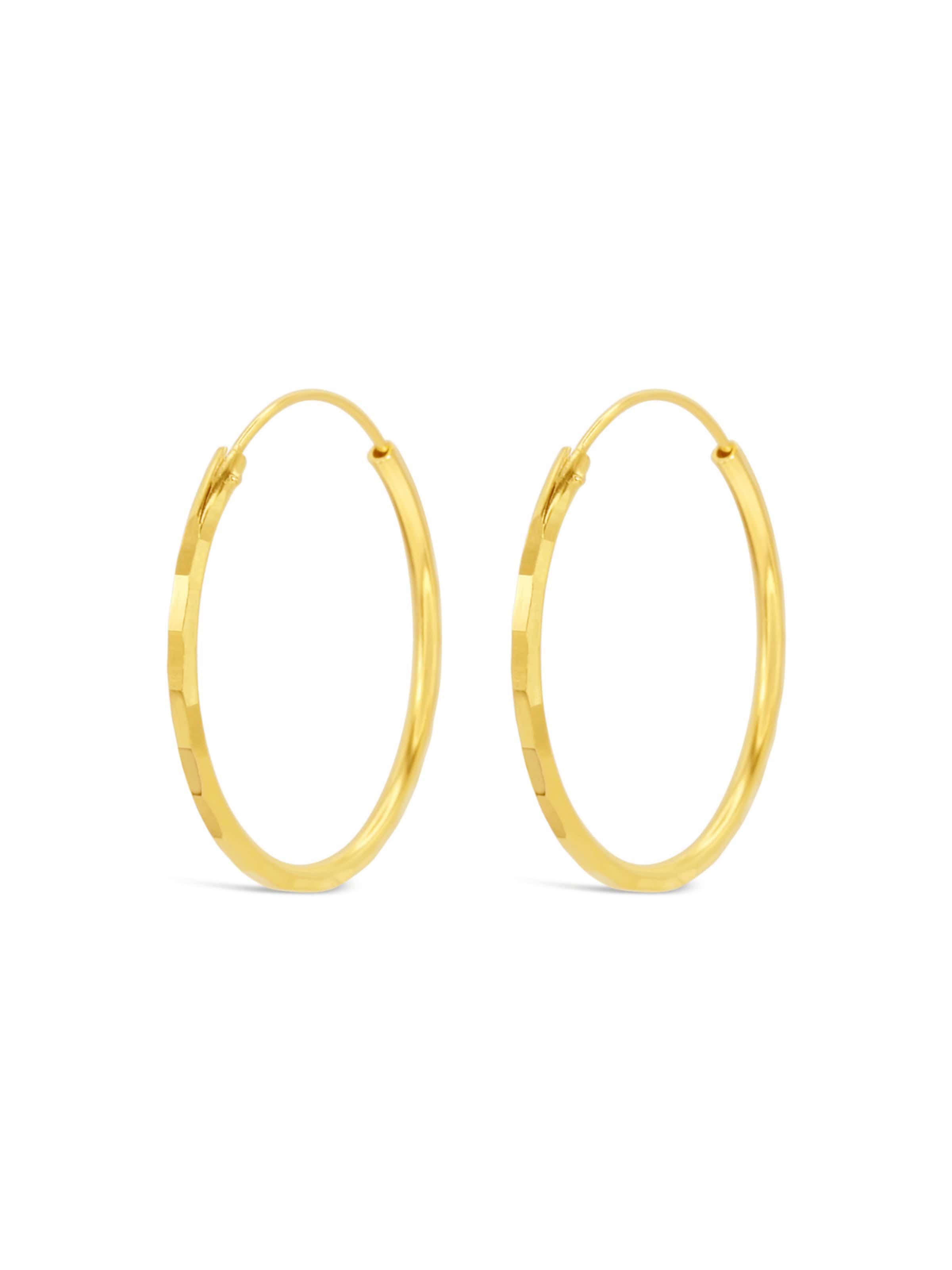 ARS-ARGENTI Ohrringe 'HAMMERHOOPS'‌‌‌‌‌‌‌‌‌‌ in Gold
